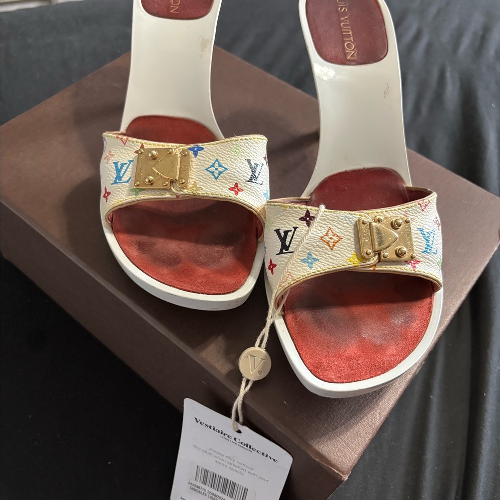 Louis Vuitton x Murakami vintage sandals